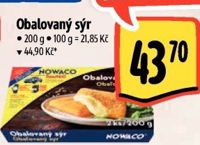 Sýr obalovaný mražený Nowaco