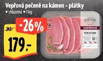 Vepřová pečeně na kámen Albert