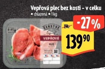 Vepřová plec bez kosti Albert