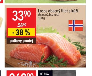 Losos obecný filet s kůží