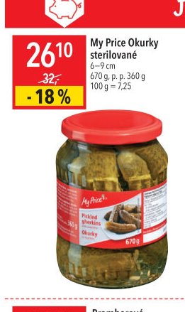 My Price Okurky sterilované