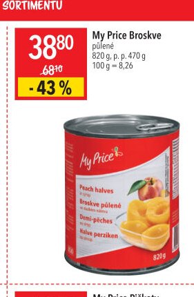 My Price Broskve půlené
