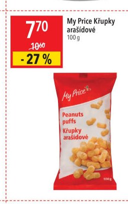 My Price Křupky arašídové