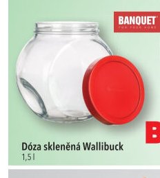 Dóza skleněná Wallibuck