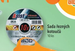 Sada řezných kotoučů