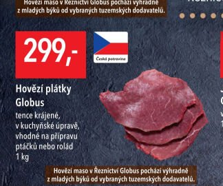 Hovězí plátky Globus