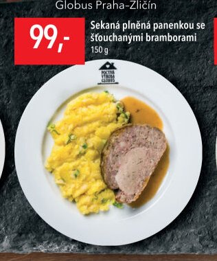 Sekaná plněná panenkou se šťouchanými bramborami