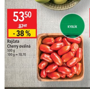 Rajčata Cherry oválná
