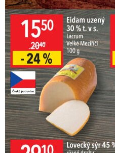 Eidam uzený 30 % t. v s. Lacrum