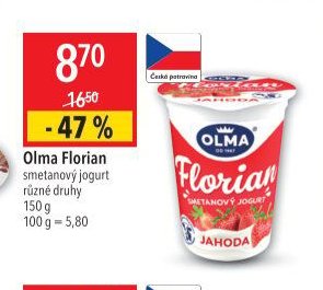 Olma Florian smetanový jogurt