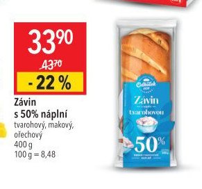 Závin s 50% náplní