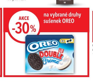 na vybrané druhy sušenek OREO