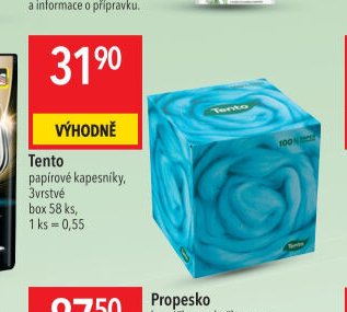 Tento papírové kapesníky