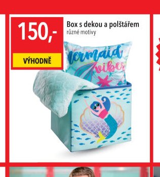 Box s dekou a polštářem