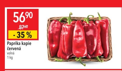 Paprika kapie červená