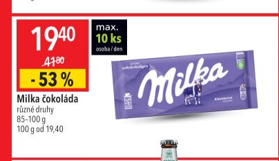 Milka čokoláda