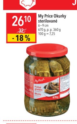 My Price Okurky sterilované