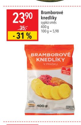 Bramborové knedlíky sypká směs