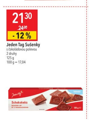 Jeden Tag Sušenky s čokoládovou polevou