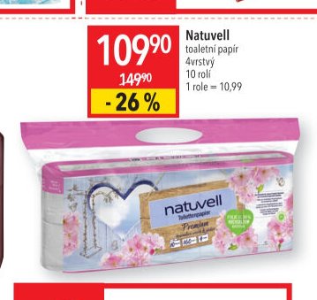 Natuvell toaletní papír