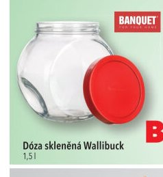 Dóza skleněná Wallibuck