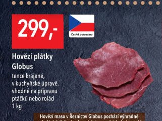 Hovězí plátky Globus