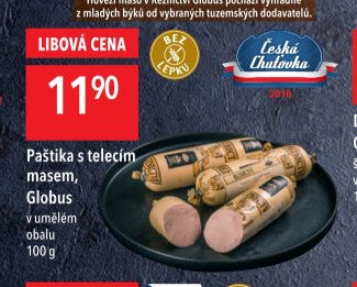 Paštika s telecím masem, Globus