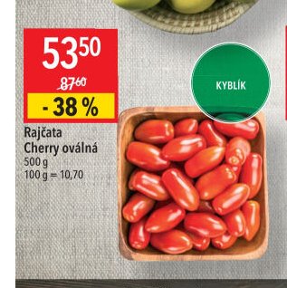 Rajčata Cherry oválná