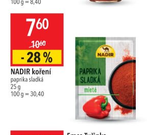 NADIR koření paprika sladká