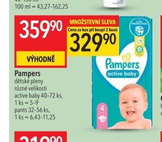 Pampers dětské pleny