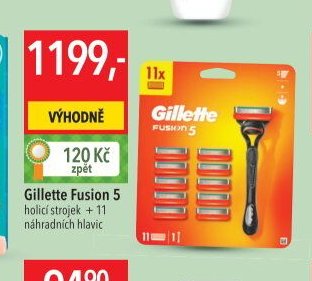 Gillette Fusion 5 holicí strojek + 11 náhradních hlavic
