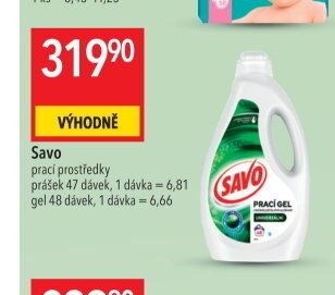 Savo prací prostředek