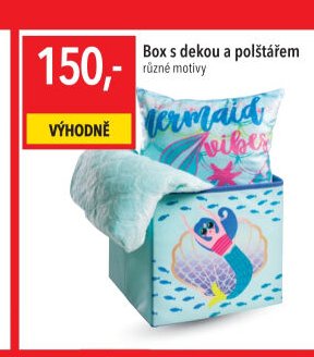 Box s dekou a polštářem