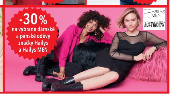 Vybrané dámské a pánské oděvy značky Hailys a Hailys MEN