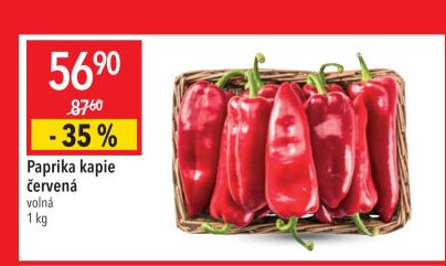 Paprika kapie červená