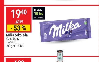 Milka čokoláda