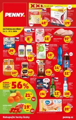 akční leták Penny Market 11.1.2024-17.1.2024