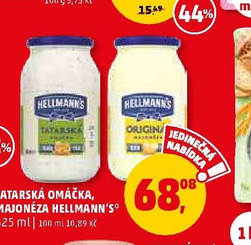 Tatarská omáčka, Majonéza Hellmann's
