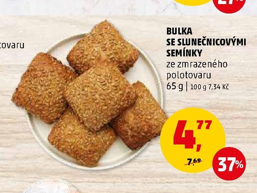Bulka se slunečnicovými semínky