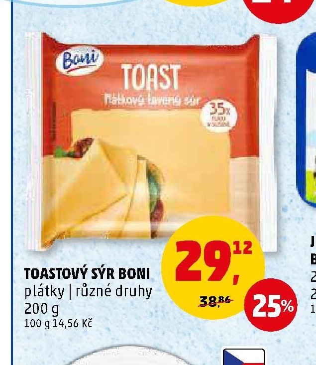 Toastový sýr Boni
