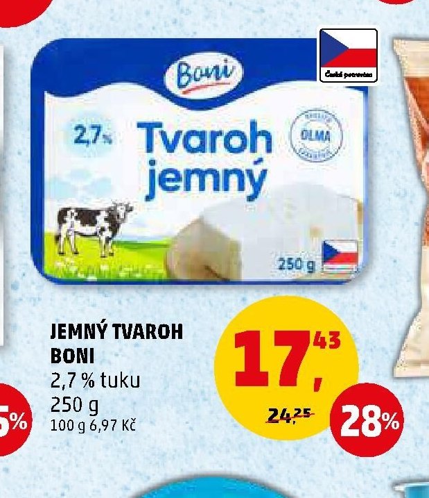Jemný tvaroh Boni