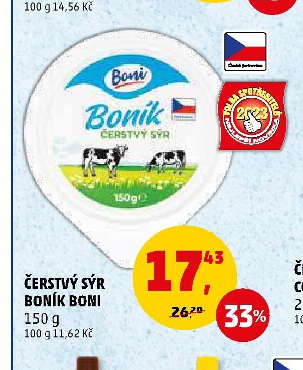 Čerstvý sýr Boník Boni