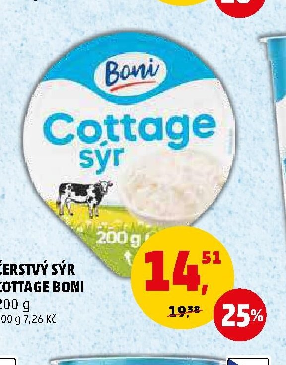 Čerstvý sýr Cottage Boni