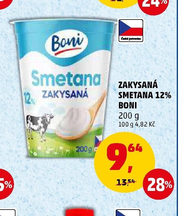 Zakysaná smetana 12% Boni