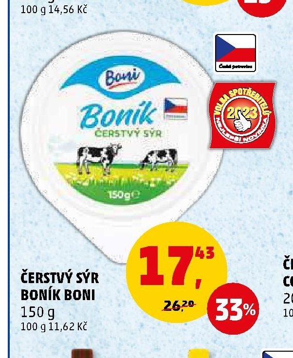 ČERSTVÝ SÝR BONÍK BONI