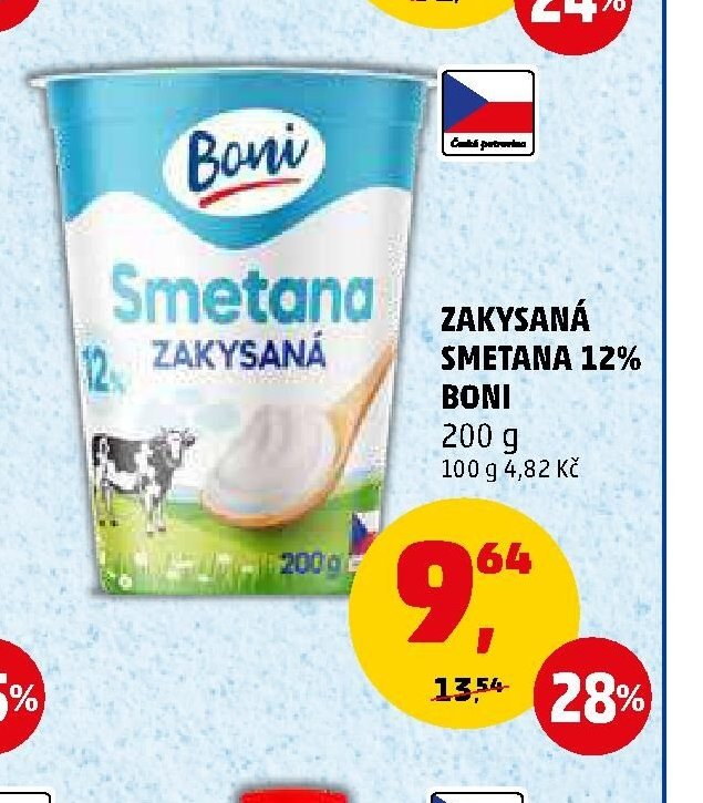 ZAKYSANÁ SMETANA 12% BONI
