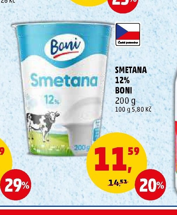 SMETANA 12% BONI