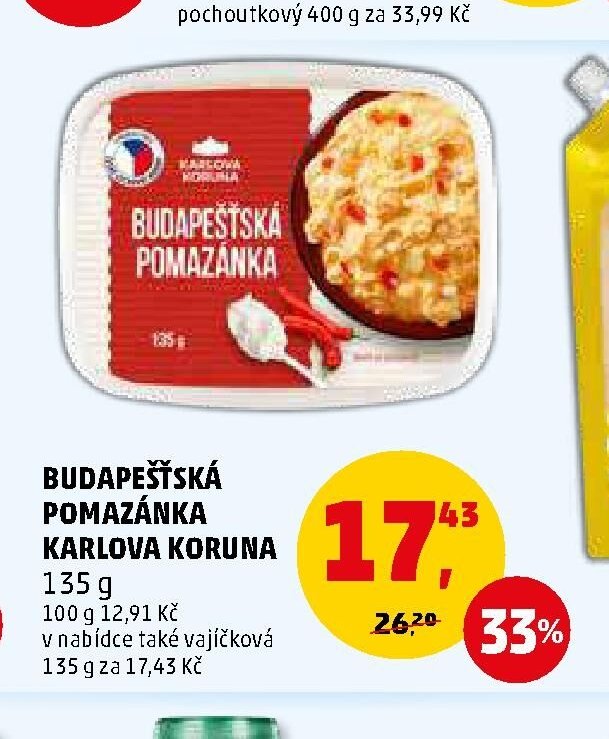 BUDAPEŠŤSKÁ POMAZÁNKA KARLOVA KORUNA