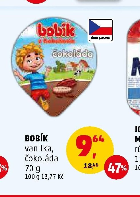 BOBÍK vanilka, čokoláda