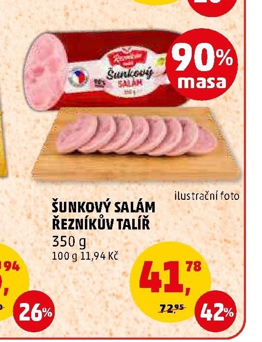 ŠUNKOVÝ SALÁM ŘEZNÍKŮV TALÍŘ 350 g